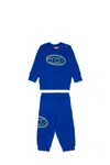 Diesel Set Tuta Con Stampa Maxi Logo Oval D In Blue