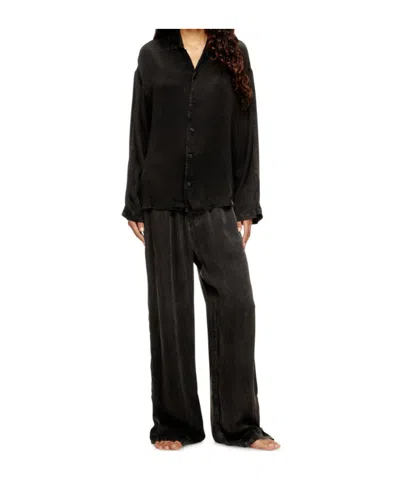 Diesel Set-keith-dnm Pajama Set In Black