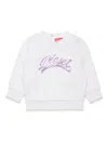 Diesel Sflowerb Sweatshirt In White