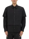 Diesel Twill Cotton Layered Shirt With Long Sleeves