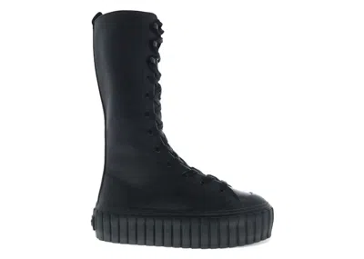 Pre-owned Diesel Shanami Bt Boots (women's) Sneakers In Black