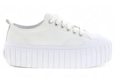 Pre-owned Diesel Shanami Low X Silver (women's) Sneakers In White/grey In Gray