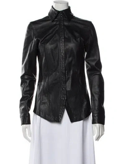 Pre-owned Diesel Shearling Biker Jacket In Black