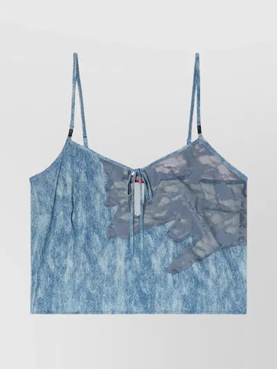 DIESEL SHEER LACE PANEL CAMISOLE