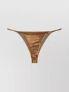Diesel Sheer Strap Metallic Thong