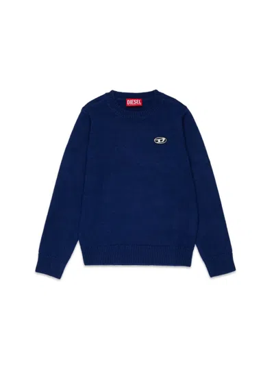 Diesel Kids' Klor Maglia In Blue