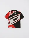 Diesel シャツ  ボーイ カラー ブラック In Multi