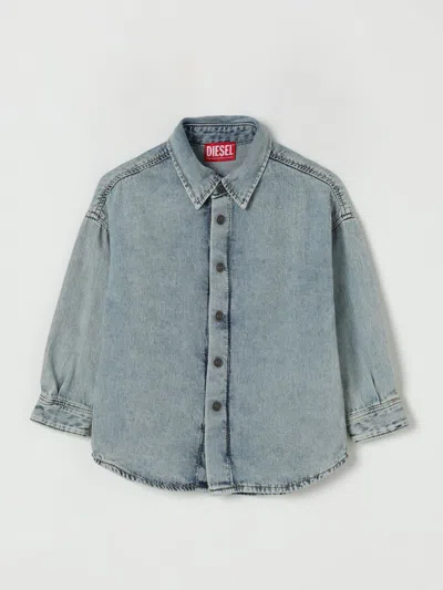 Diesel Shirt  Kids Color Denim In Gray