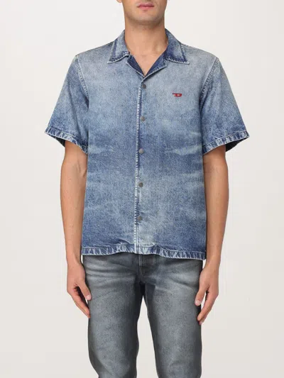 DIESEL SHIRT DIESEL MEN COLOR BLUE,G67823009