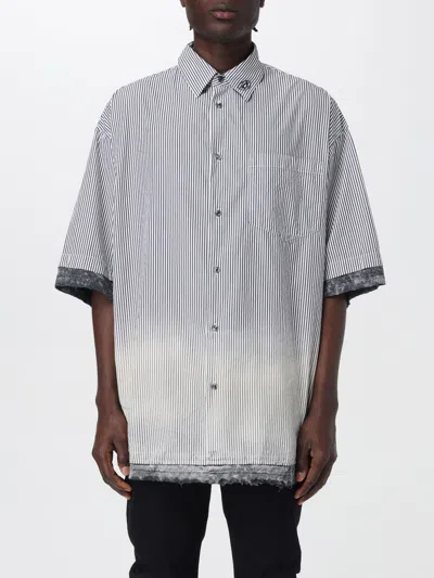 Diesel S-trax Cotton Shirt In Multicolor