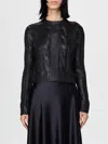 Diesel Cable Knit Crewneck Sweater In Black