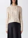 Diesel Cable-knit Jumper With Shiny Effect In Multi