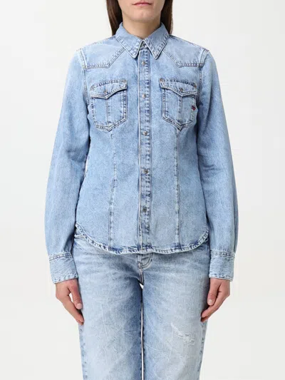 Diesel Shirt  Woman Color Denim