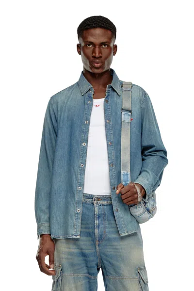 Diesel Shirt In Denim In Blue