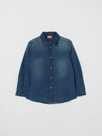 Diesel Shirt  Kids Color Denim In Blue