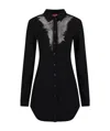 Diesel Shirt Long-sleeved Dress In Black