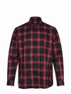 Diesel Button-up Shirt With Bold Checkered Pattern In Multi