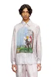 Diesel S-simply-a-ajfw Graphic-printed Shirt In Pink