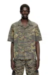 Diesel S-brack-epbw Camouflage-print Short-sleeve Shirt In Multi