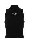 Diesel M-onervax Ribbed-knit Tank Top In Black