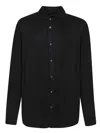 Diesel Black Shirt With D Logo On The Front In Black