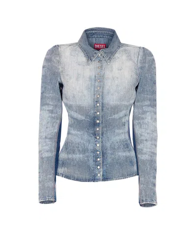 Diesel Shirts In Blue