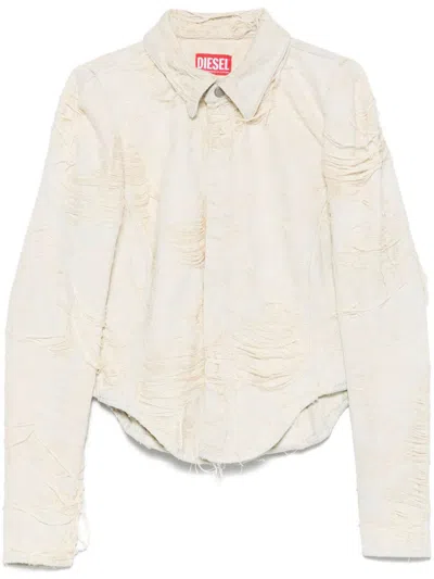 Diesel Shirt De-madeline-fsg White In Grey