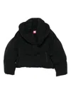 Diesel Quilted High-neck Jacket In Black