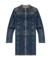 Diesel Short Dress In Rehab Denim In Blue