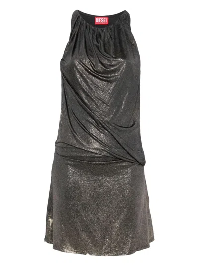 DIESEL Short dress with metallic effect DIESEL