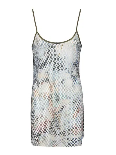 Diesel Short Dress With Slim Straps In Multi