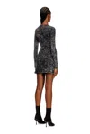 Diesel Short Dress With Zipped Cut-out In Black
