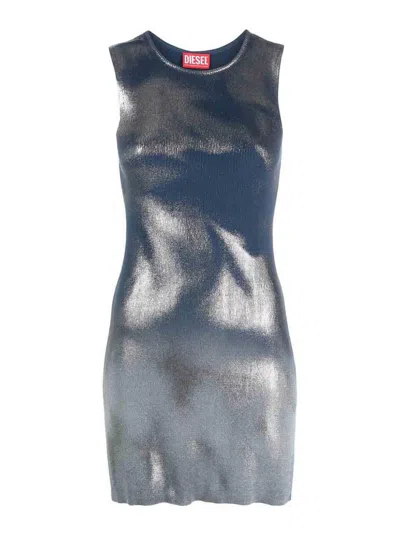 DIESEL VESTIDO CORTO - AZUL
