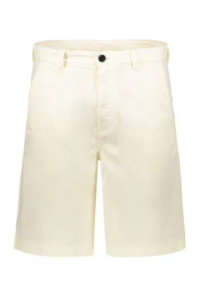 Diesel Short Lightweight Summer Pants In Neutral