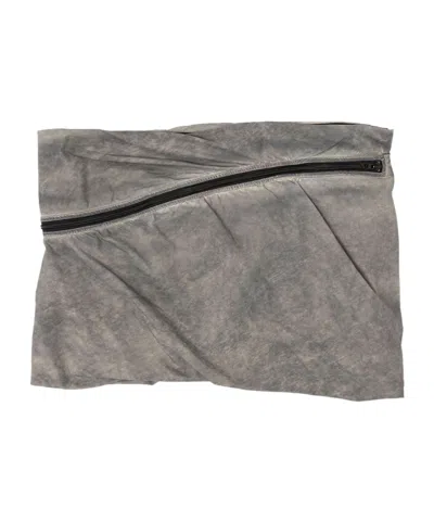 Diesel Short Skirt With Surrounding Pockets In Gray