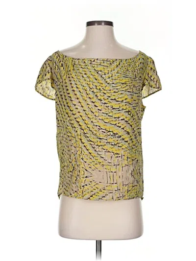 Pre-owned Diesel Short Sleeve Blouse In Yellow