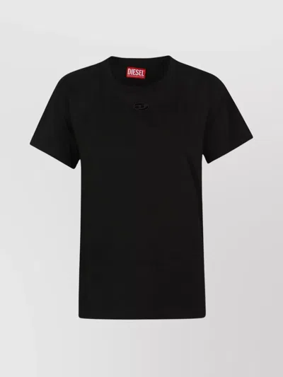 Diesel Short Sleeve Crew Neck Tops In Xx Black