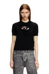 Diesel Short-sleeve Jumper In Cashmere Blend In Black
