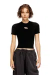 Diesel Short-sleeve Jumper With Metal Oval D