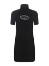Diesel Robe Courte En Cachemire In Black
