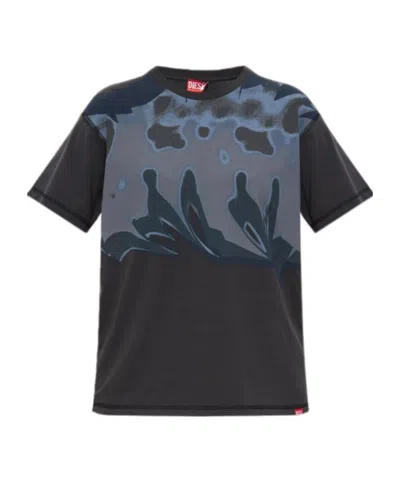 Diesel Short Sleeve T-shirt In Black