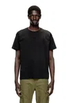 Diesel Short-sleeve T-shirt With Panels In Black