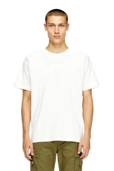 Diesel Short-sleeve T-shirt With Panels In White