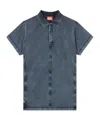 Diesel Short-sleeved Polo Shirt In Blue