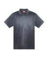 Diesel Short-sleeved Polo Shirt In Black