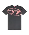 Diesel T-boxt T-shirt With Distressed Effect In Black