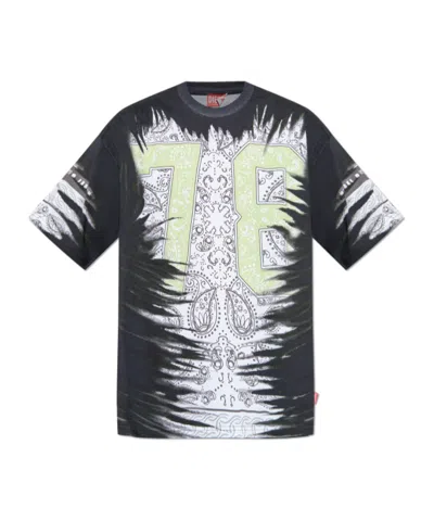 Diesel Short-sleeved T-shirt In Black