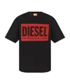 Diesel Logo T-shirt With In Black
