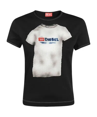 Diesel Short-sleeved T-shirt In Black