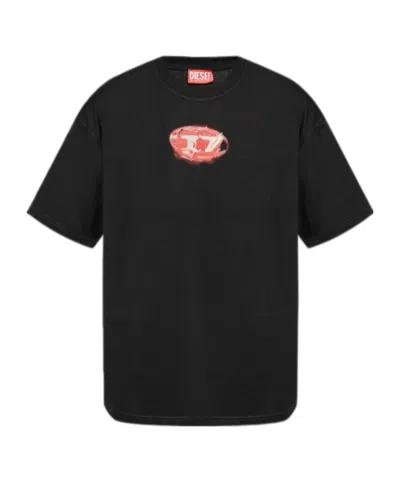 Diesel Short-sleeved T-shirt In Black